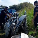 Descubrieron un desarmadero en un descampado en barrio Ciudad de Los Cuartetos
