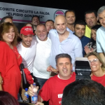 ACTO DE TRIUNFO DE JAVIER DIEMINGER  JUNTOS POR LA FALDA