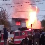Cosquin: incendio de una vivienda en calle Velez Sarsfield